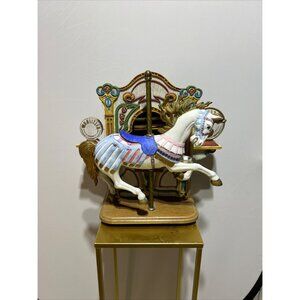 Vtg Tobin Fraley Sankyo Wurlitzer Carousel Horse Music Box